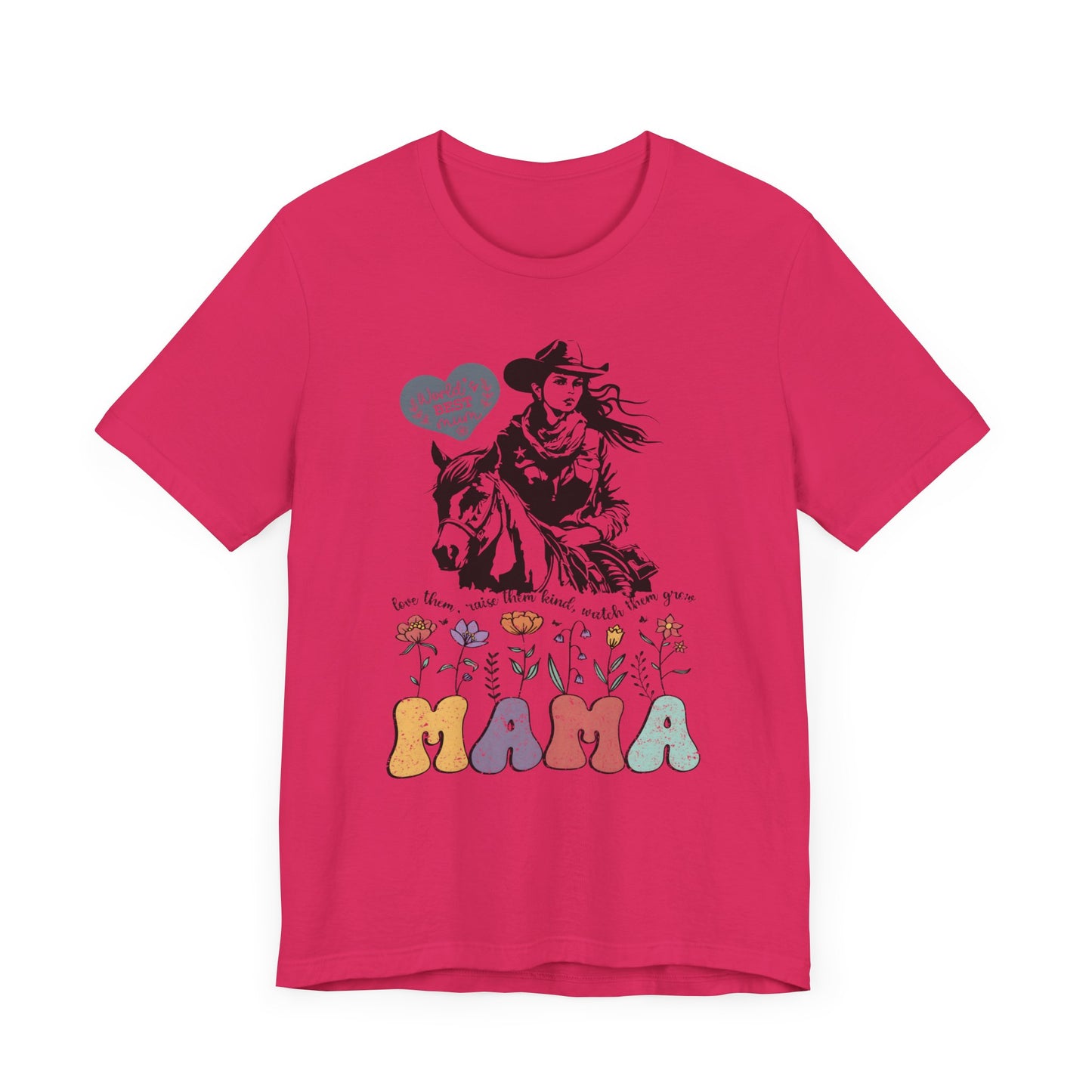 Mama Love Them Watch Them Grow! Mothers Day T-shirt BELLA CANVAS Short Sleeve Tee