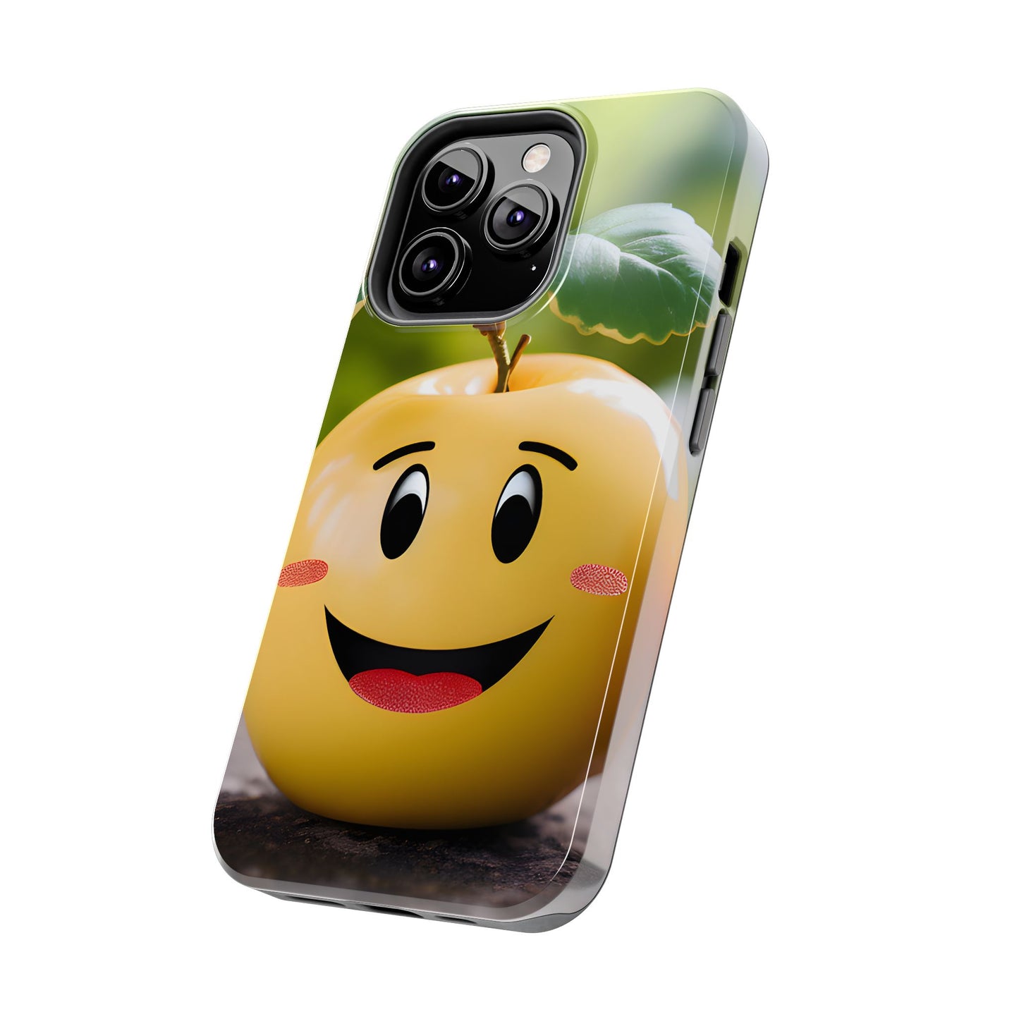 Happy Apple Tough iPhone Case