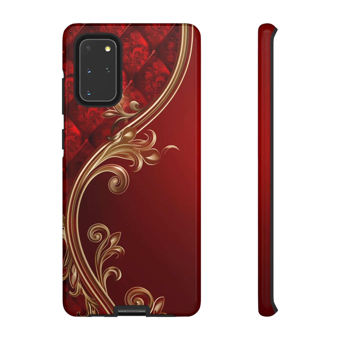 Luxury Red Christmas Phone Case – Festive Holiday Colors Design, Elegant Protective Cover