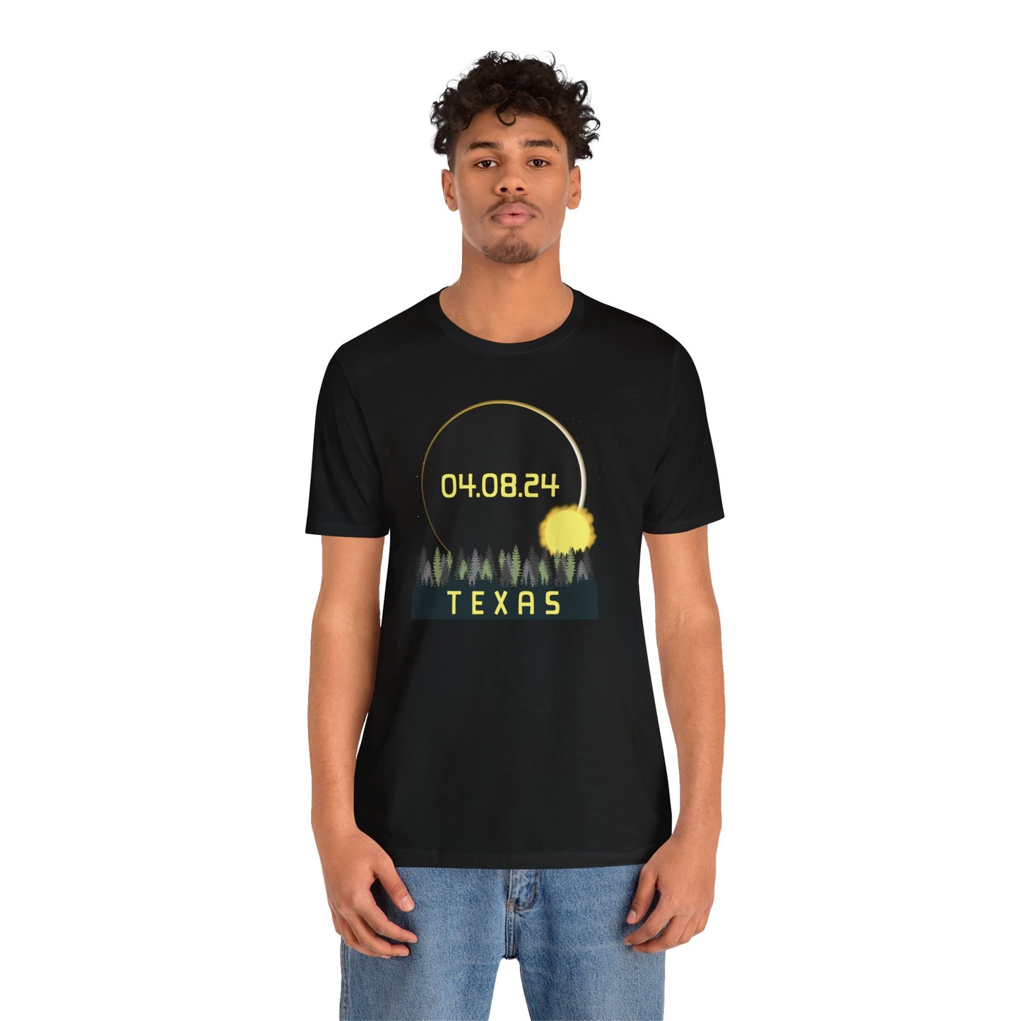 Texas 2024 Solar Eclipse Commemorative Unisex T-Shirt