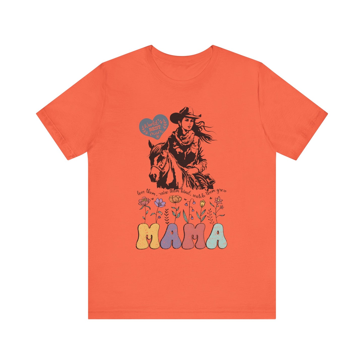 Mama Love Them Watch Them Grow! Mothers Day T-shirt BELLA CANVAS Short Sleeve Tee