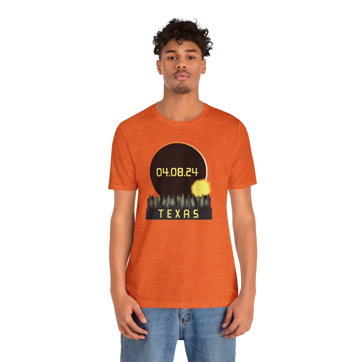 Texas 2024 Solar Eclipse Commemorative Unisex T-Shirt