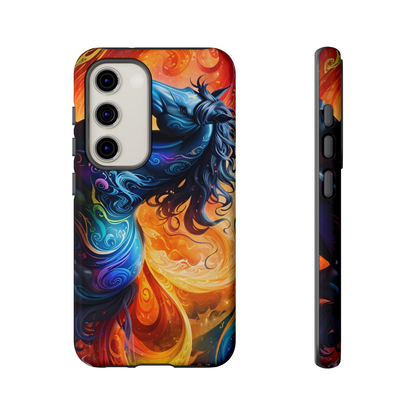 Samsung Galaxy Rainbow Horse Tough phone Cases