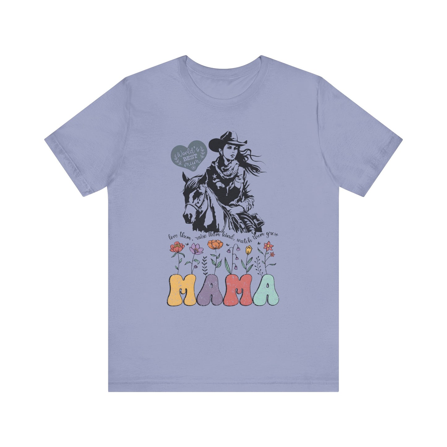 Mama Love Them Watch Them Grow! Mothers Day T-shirt BELLA CANVAS Short Sleeve Tee