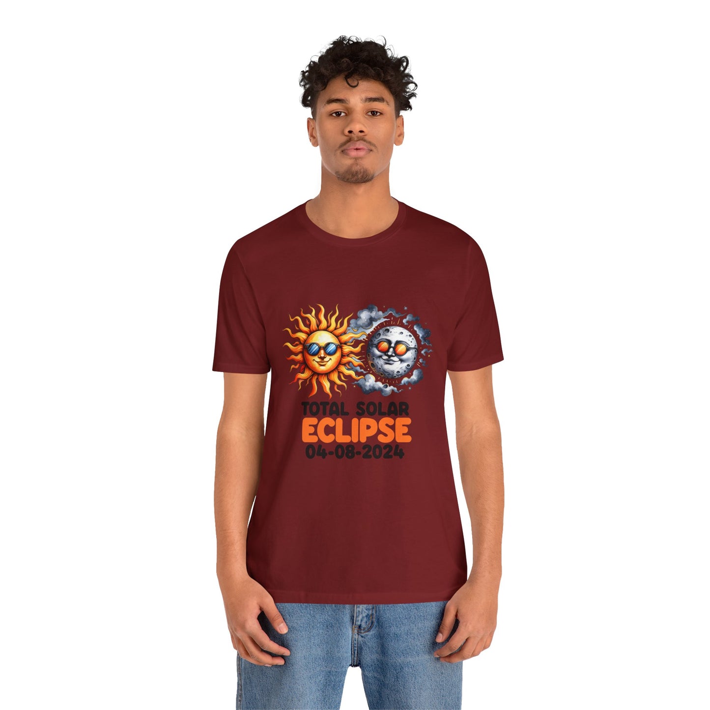 Total Solar Eclipse 04-08-2024 Sun Moon Commemorative Unisex T-Shirt