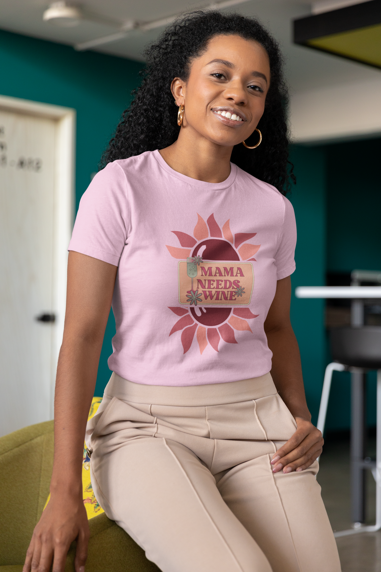 Mama Needs Wine! Mothers Day T-shirt BELLA CANVAS Short Sleeve Tee