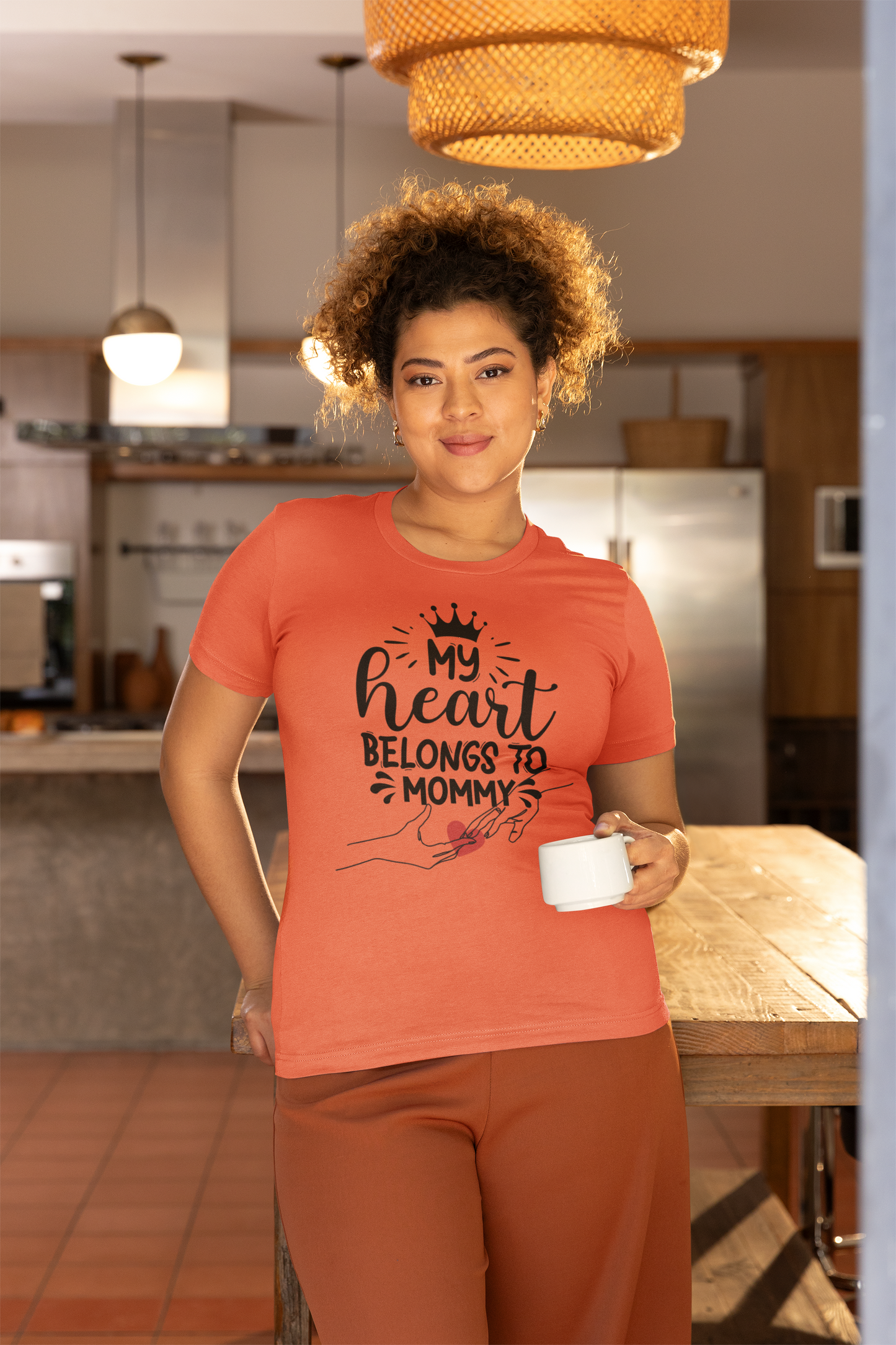 My Heart Belongs To Mommy! Mothers Day T-shirt BELLA CANVAS Short Sleeve Tee