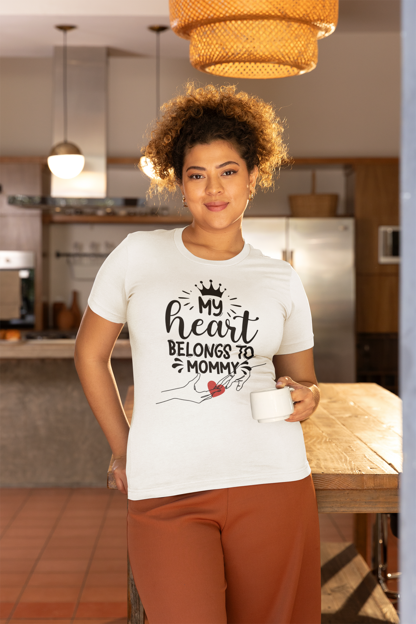 My Heart Belongs To Mommy! Mothers Day T-shirt BELLA CANVAS Short Sleeve Tee