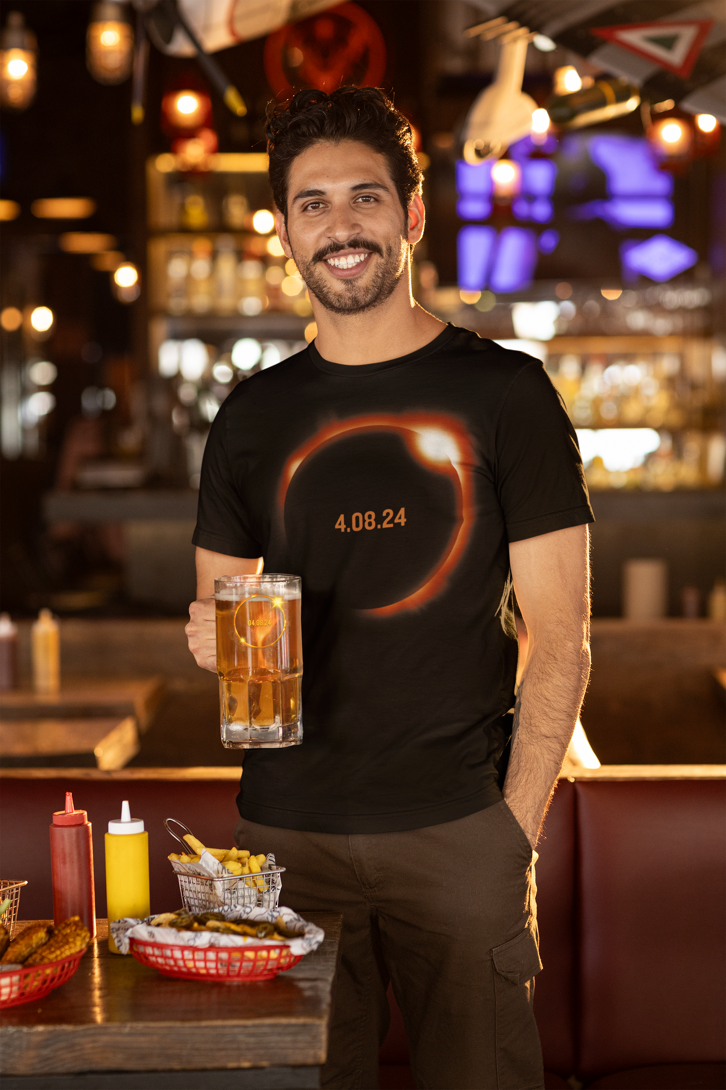 Solar Eclipse 4.08.24 Commemorative Unisex T-Shirt