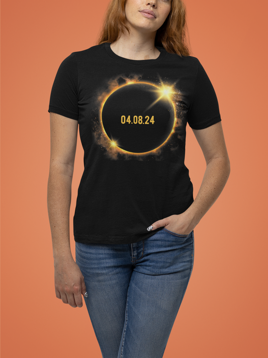 04.08.24 Solar Eclipse Commemorative Unisex T-Shirt