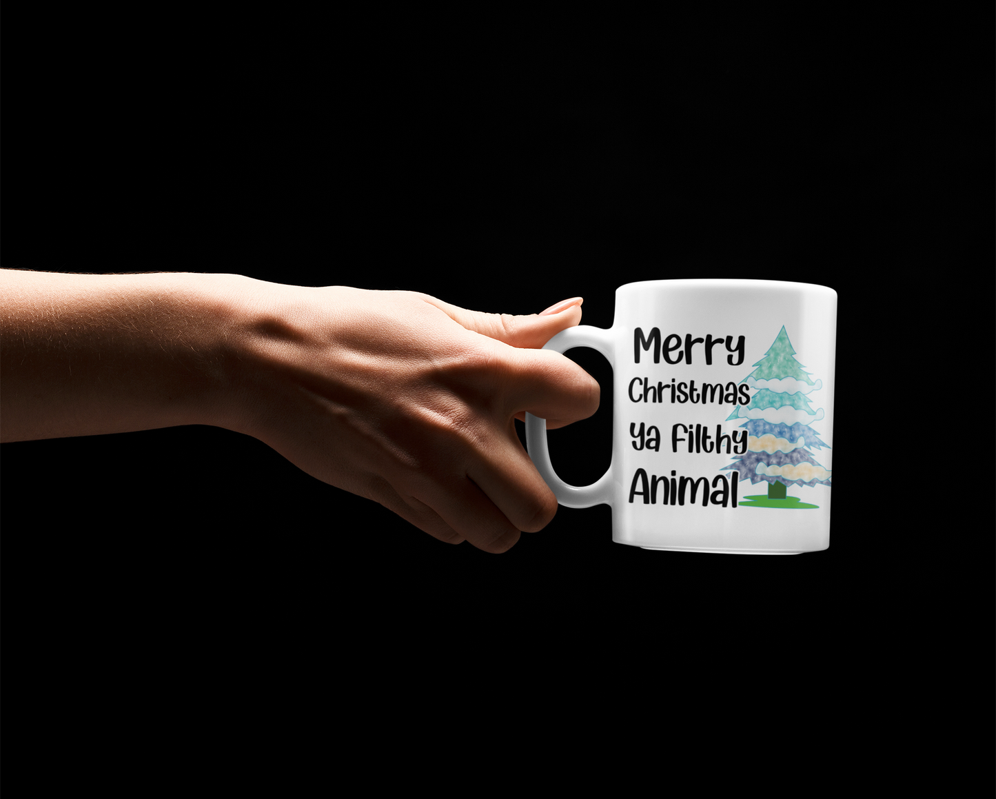 Merry Christmas ya filthy Animal 11oz Coffee Mug,  Christmas Mug Gift, Christmas Coffee Mug