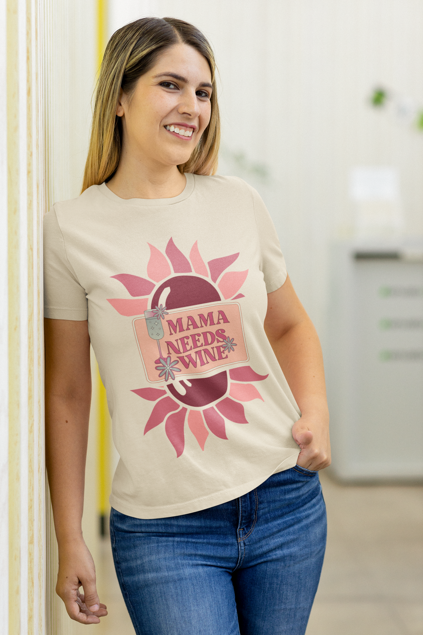 Mama Needs Wine! Mothers Day T-shirt BELLA CANVAS Short Sleeve Tee