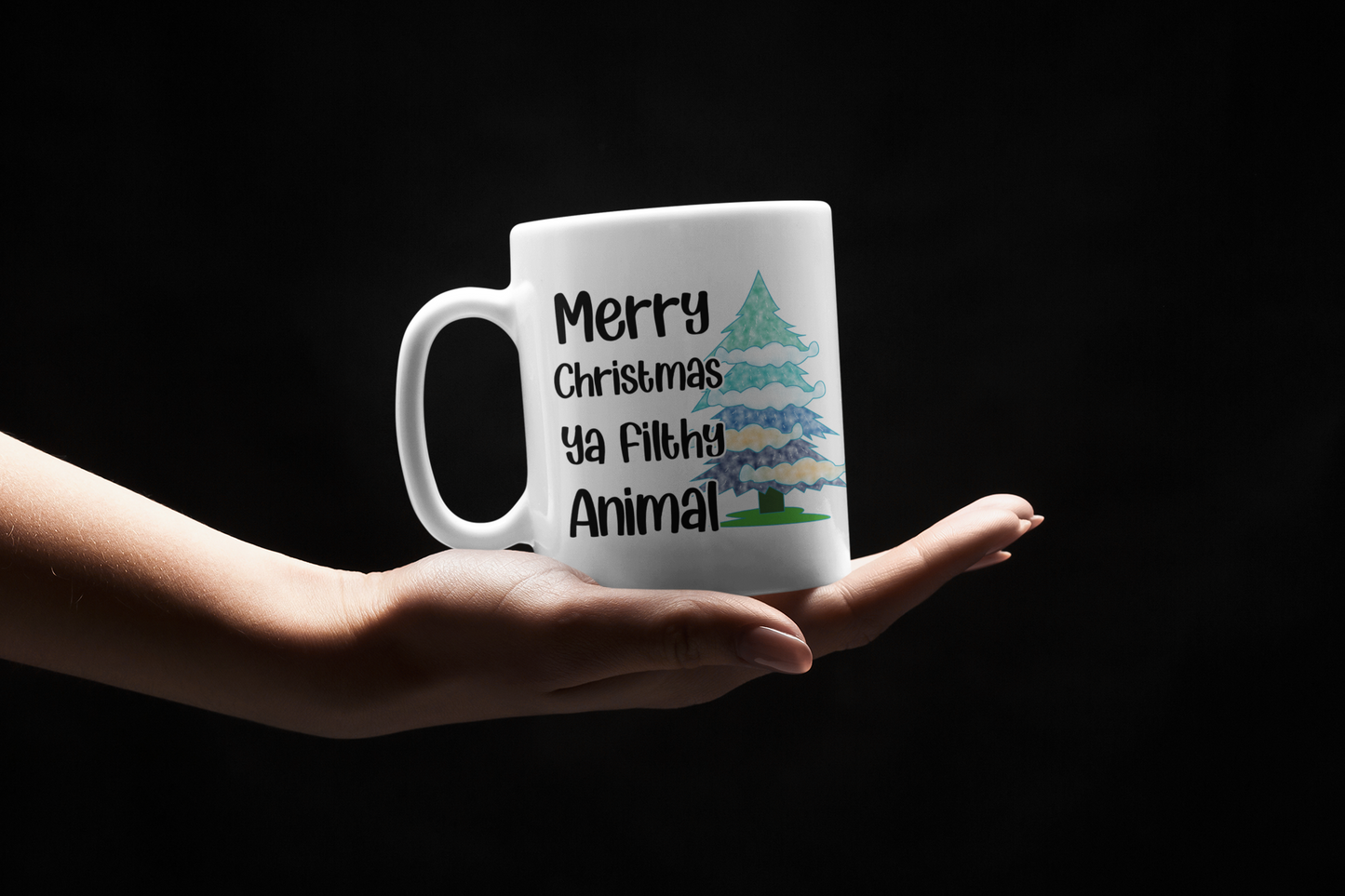 Merry Christmas ya filthy Animal 11oz Coffee Mug,  Christmas Mug Gift, Christmas Coffee Mug