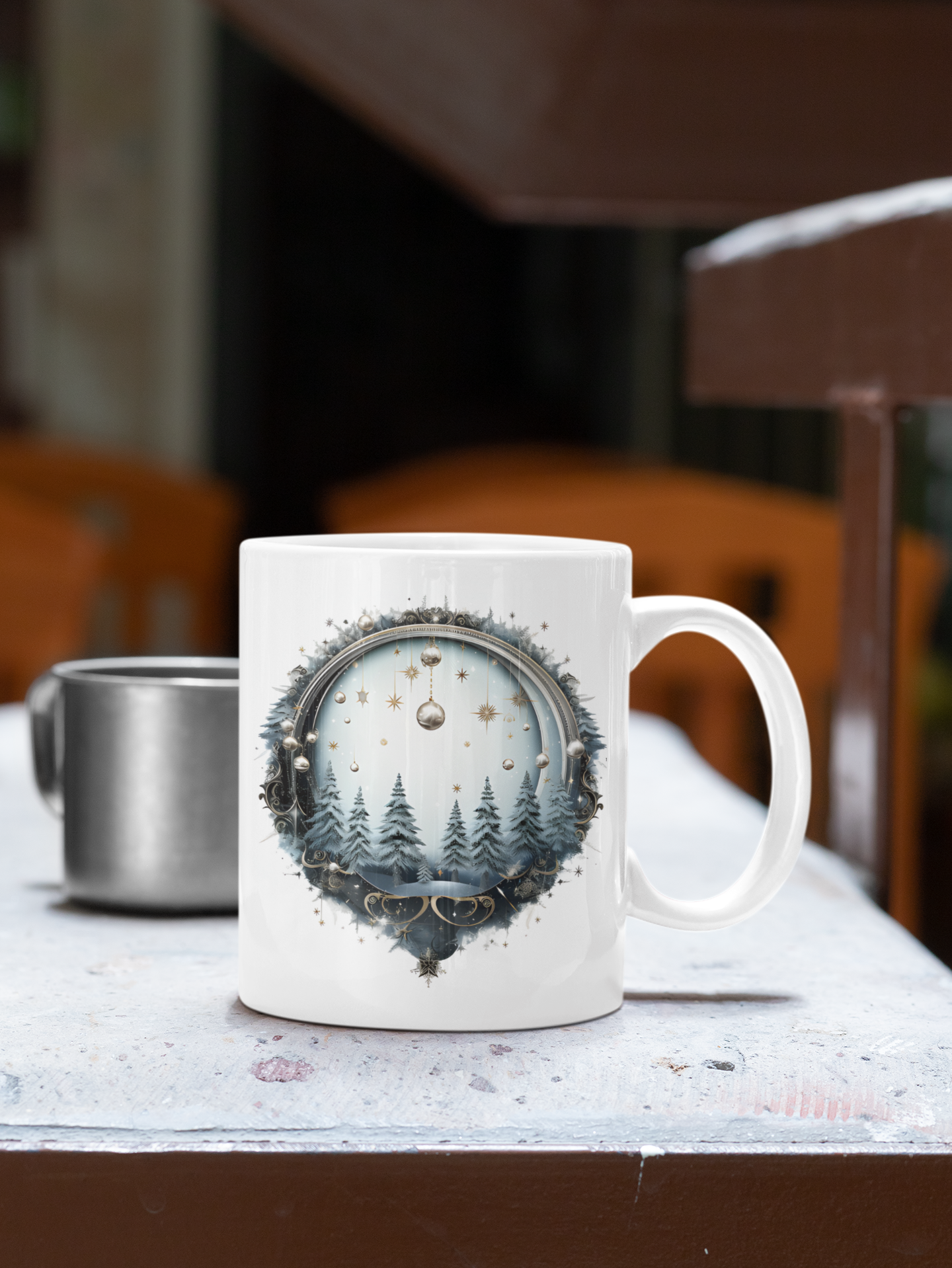 Christmas Star Arch 11oz Coffee Mug, Christmas Gift Mug, Christmas Coffee Mug