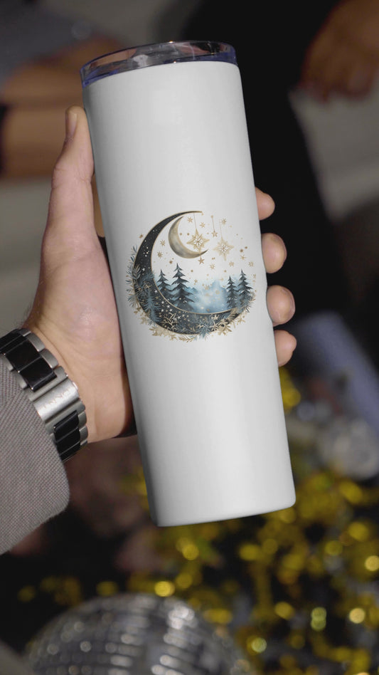 Stars and Moon Christmas Coffee 20oz Tumbler